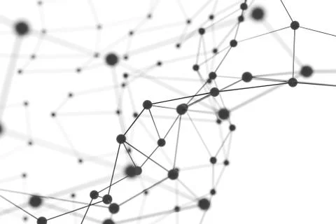 Plexus background with lines and spheres Stock Illustration