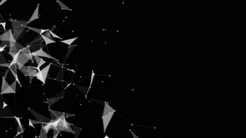 Plexus Background Loop with Green Screen for Keying Video stock 140718433