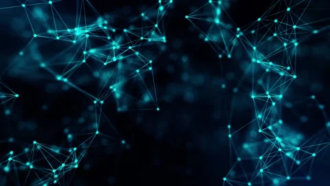 Plexus Background Particles Stock Footage 208825606