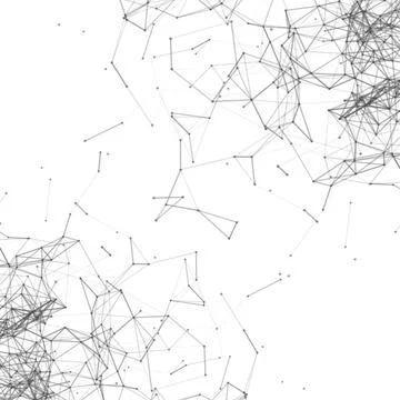 Plexus background. Technology abstract. Geometric element. Futuristic digital Stock Illustration