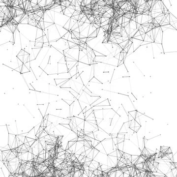 Plexus background. Technology abstract. Geometric element. Futuristic digital Stock Illustration