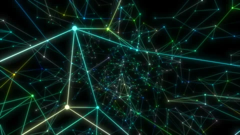 Plexus. Beautiful abstract background with molecules and atoms. Technologies Stock Footage 112272830