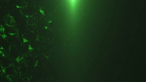 Plexus BG Dark Green Stock-Footage 154585458