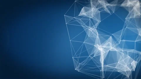 Plexus Blue Background Video stock 66875436
