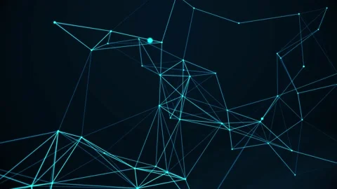 Plexus Blue Background Stock Footage 152702869