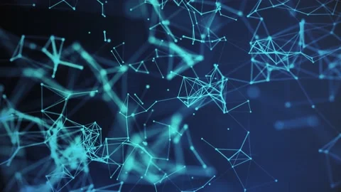 Plexus Blue Stock Footage 152783383