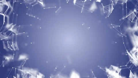Plexus Blue Polygonal Background.dark blue network. place for text. cinematic Stock Footage 84919363