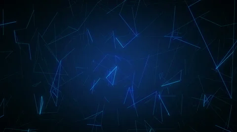 Plexus Blue Tech Background 03 Stock Footage 56511221