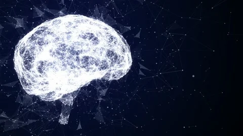 Plexus Brain Animation 01 Stock Footage 140824765