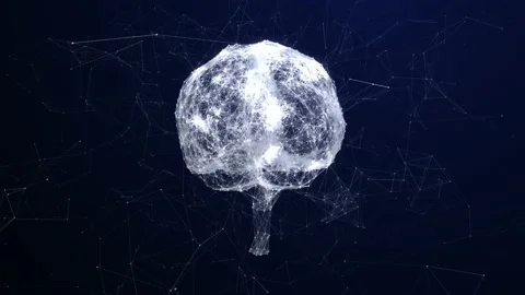 Plexus Brain Animation 07 Stock Footage 140827691