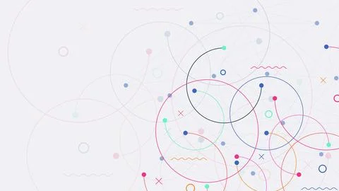Plexus circles connection with connecting dots and lines Stock Illustration
