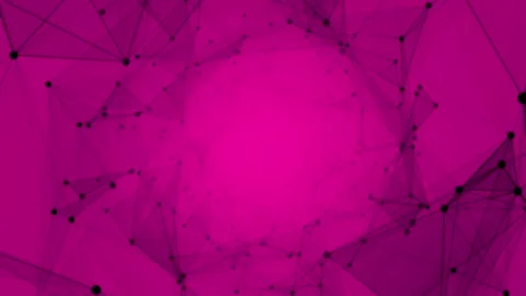 Plexus connected dots tunnel pink 스톡 동영상 200926136