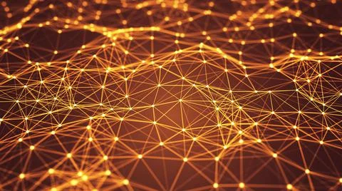 Plexus Connection and web concept. Technology background. Ilustração Stock