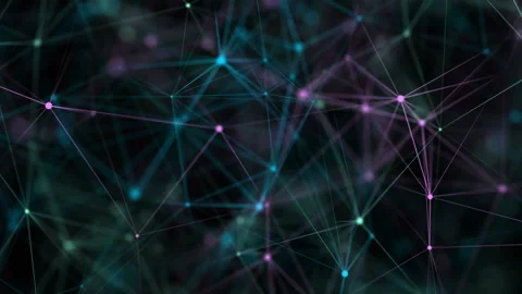 Plexus connection Seamless loop.Technology, social networks, communication, air Stock Footage 102870424