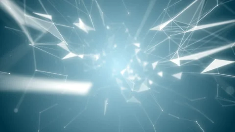 Plexus connections network. Creative technological background. Space tunnel. Stock Footage 120599271