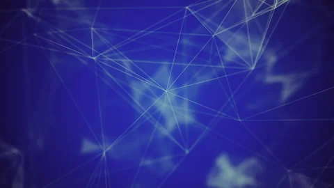 Plexus connectivity concept with lines and facets Video stock 257985340