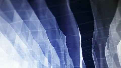 Plexus Construct breaking Planes Animation 01 Stock Footage 140331844