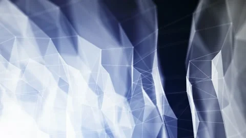 Plexus Construct breaking Planes Animation 02 Stock Footage 140333130