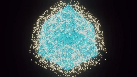 Plexus cube loop 動画素材 139004344