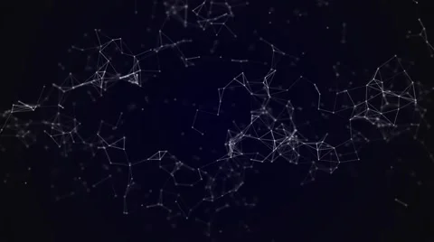 Plexus on a Dark Blue Background Stock Footage 57506010