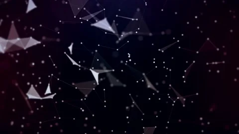 Plexus deep abstrack dark background 4K Stock Footage 218985319