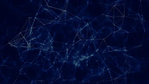 Plexus deep learning or artificial intelligence Stock Illustration