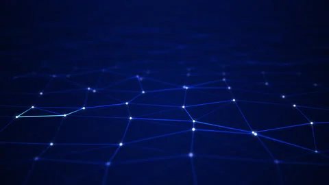 Plexus digital communication and technology network concept Stock Footage 250506283