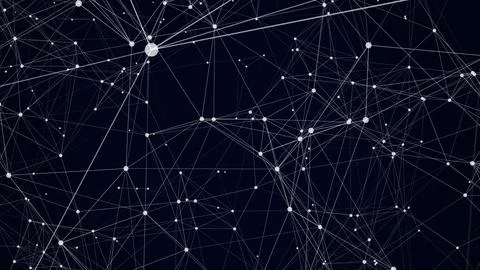 Plexus dots and luminous particles Stock Illustration