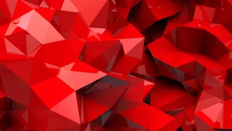 Plexus effect, 3D rendering Stock Illustration