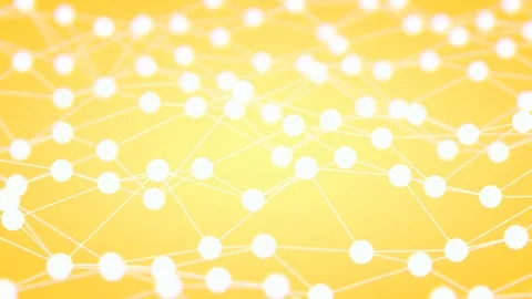 Plexus effect animation, 3D rendering movie Stock Footage 76705538
