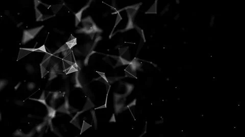 Plexus effect. Connection technology background. Abstract background polygonal Stock Illustration