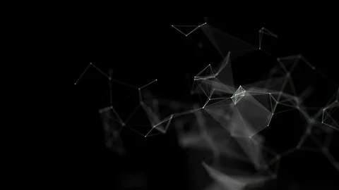 Plexus Fantasy Abstract Animation Loop 2K Stock Footage 94372073