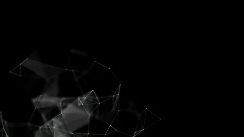 Plexus Fantasy Abstract Animation Loop 2K Video stock 94372285
