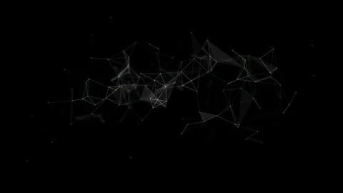 Plexus Fantasy Abstract Animation Loop 2K Vídeo Stock 94372387