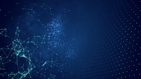 Plexus fantasy abstract technolog Stock Footage 100820462