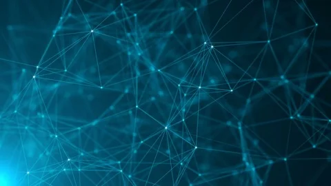 Plexus fantasy abstract technology. Abstract geometric background with moving Stock Footage 82015750