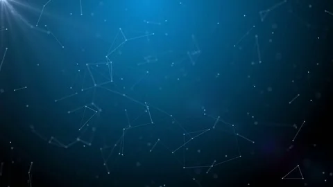 Plexus fantasy abstract technology. Abstract geometric background with moving Stock Footage 82058432
