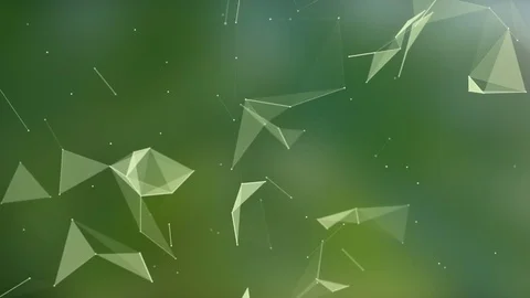 Plexus fantasy abstract technology. Abstract geometric background with moving Stock Footage 82155529