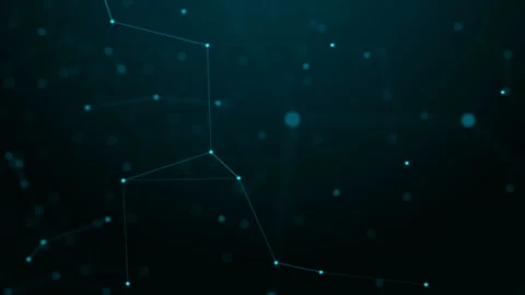 Plexus fantasy abstract technology. Abstract geometric background. Stock Footage 87542285