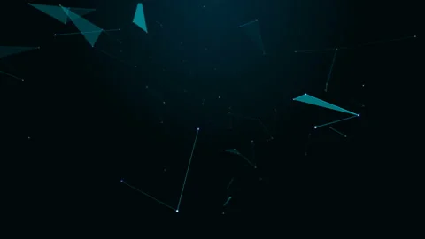 Plexus fantasy abstract technology. Abstract geometric background. Star Stock Footage 97433718