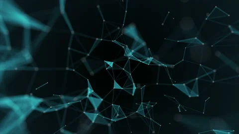 Plexus fantasy abstract technology. Abstract geometric background with moving Video stock 104811135