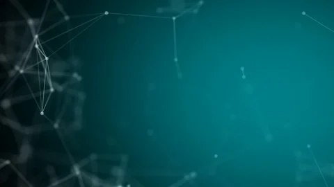 Plexus fantasy abstract technology. Abstract geometric background with moving Stock Footage 117428014