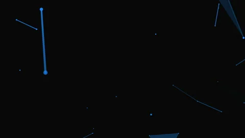 Plexus fantasy abstract technology. Abstract geometric background with moving 動画素材 151638811