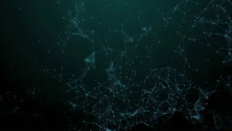 Plexus fantasy abstract technology. Abstract geometric background with moving Stock Footage 153836926