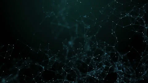 Plexus fantasy abstract technology. Abstract geometric background with moving 動画素材 154151451