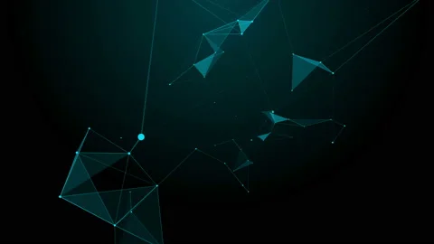 Plexus fantasy abstract technology. Abstract geometric background Stock Footage 160751860