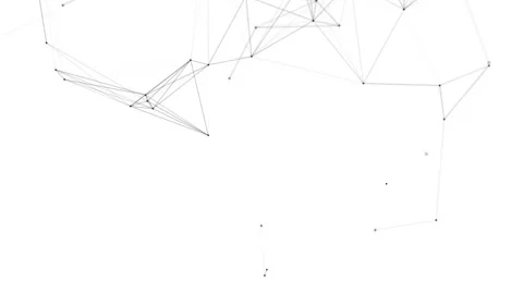 Plexus fantasy abstract technology. Abstract geometric background with moving Stock-Footage 171642700