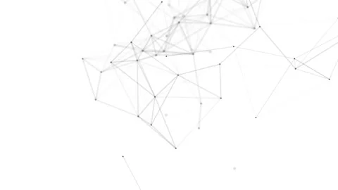 Plexus fantasy abstract technology. Abstract geometric background with moving Stock Footage 171643068