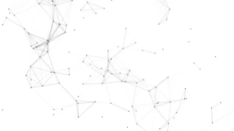 Plexus fantasy abstract technology. Abstract geometric background with moving Stock Footage 171643214