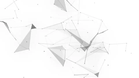 Plexus fantasy abstract technology. Abstract geometric background with moving Video stock 171643598